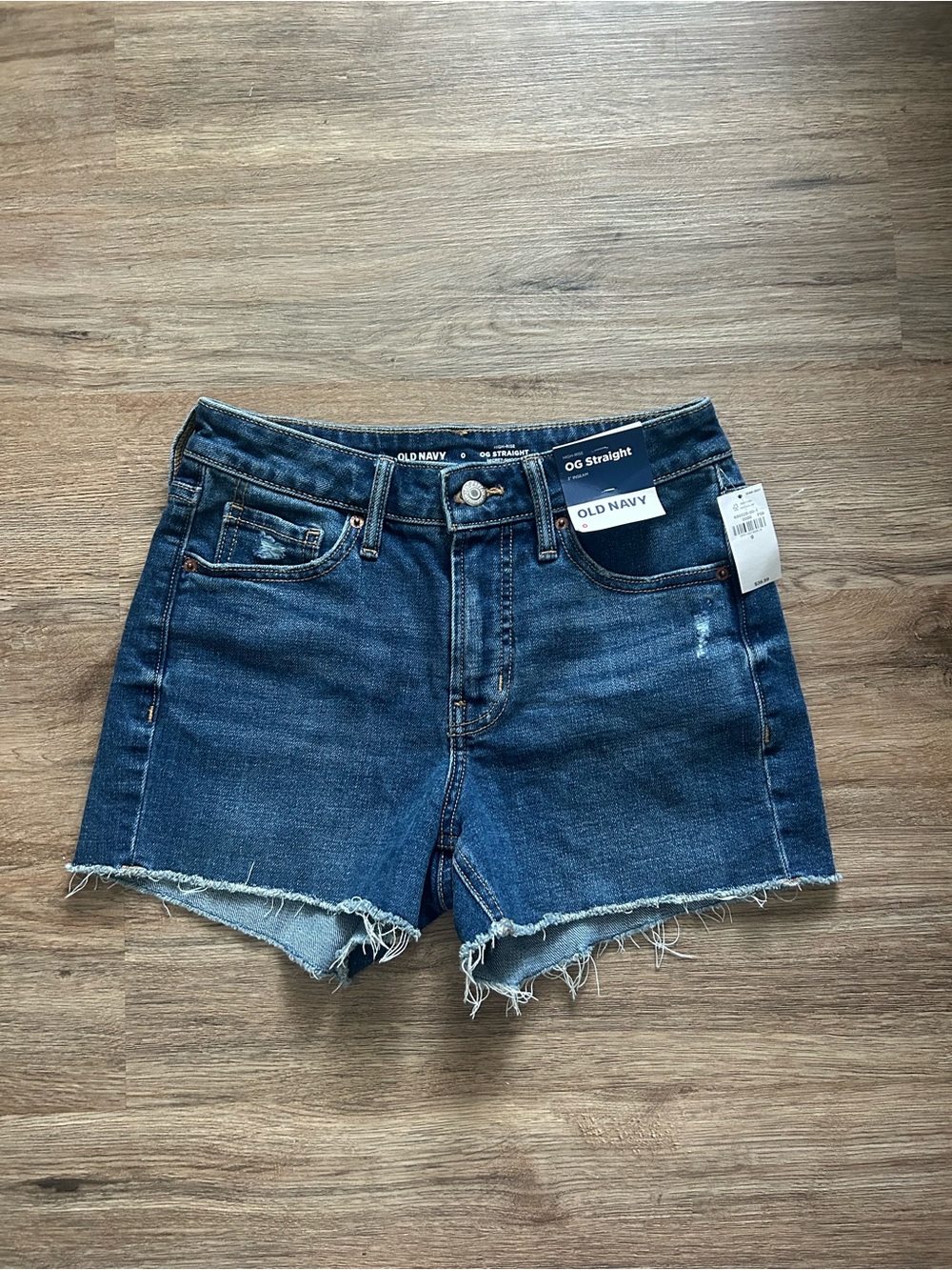Old Navy Dark Blue OG Straight Denim Cutoff Shorts